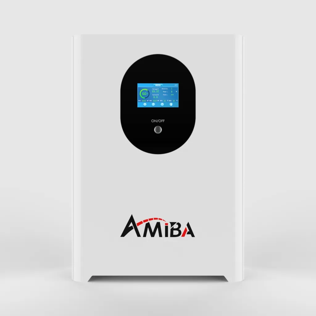 Amiba Wall Mounted Lithium Solar Battery 5.12kWh (51.2V 100Ah)
