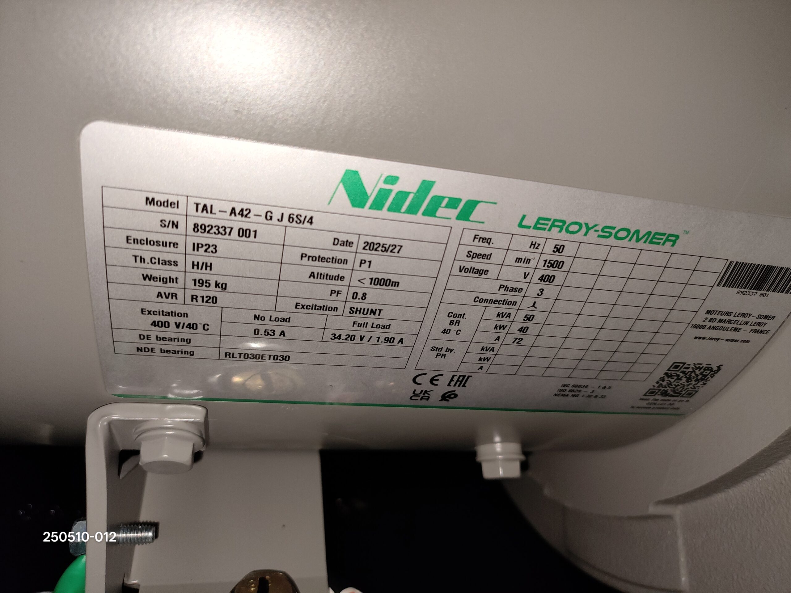 TIDE POWER LISTER PETTER FC50X-SA – 50 kVA Silent Diesel Generator - Image 6