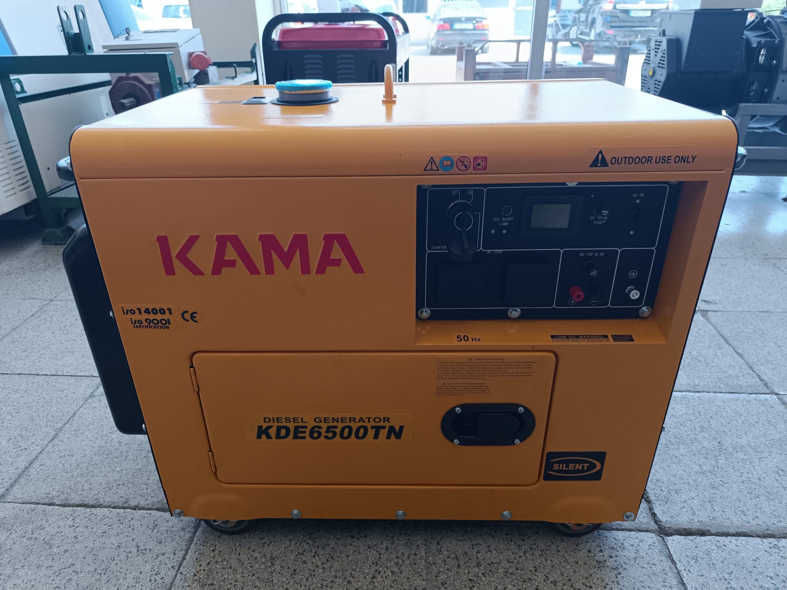 KAMA KDE6500TN 5 kVA Single-Phase Silent Diesel Generator with Electric Start