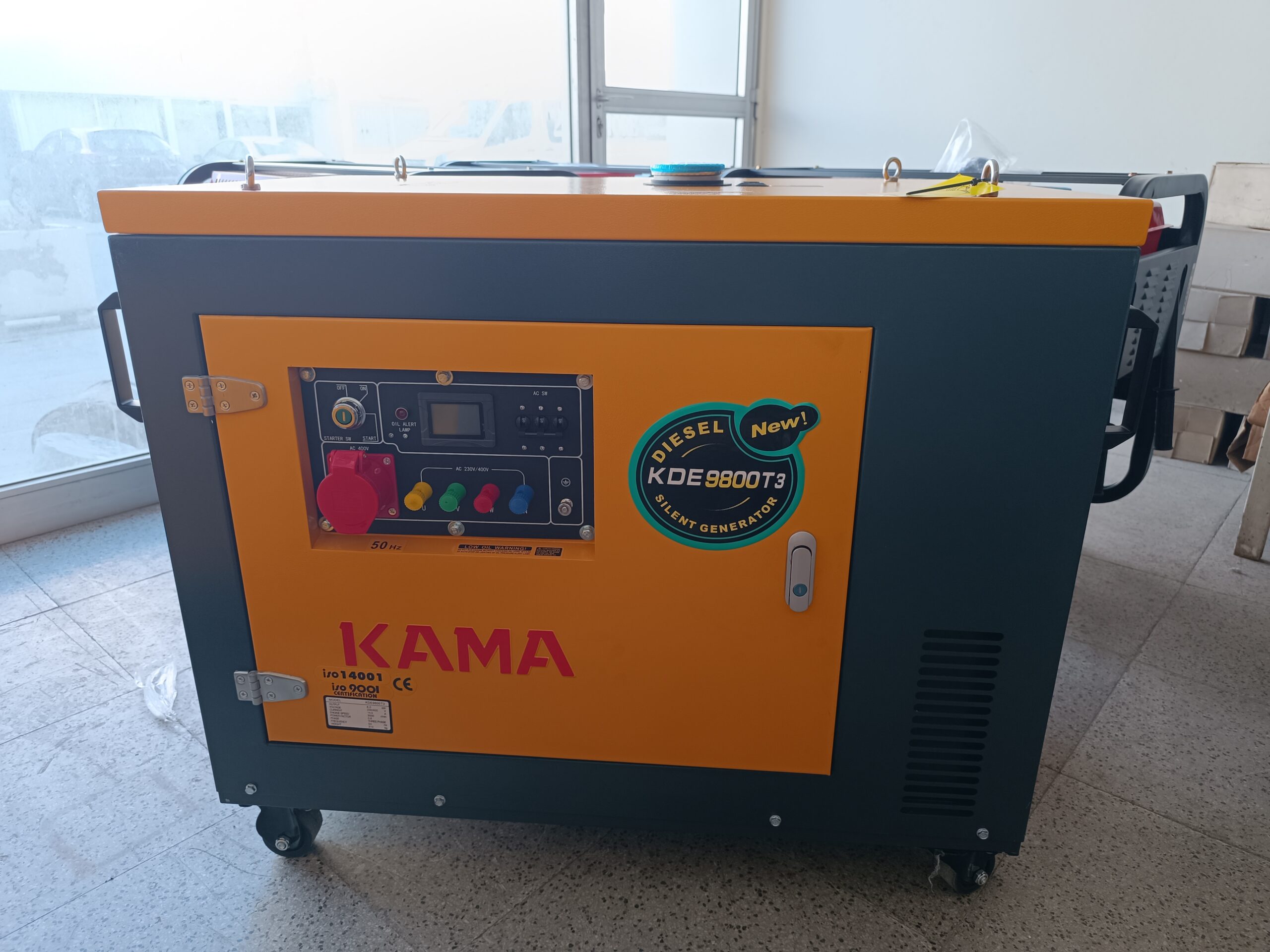 KAMA KDE9800T3 10 kVA Three-Phase Silent Diesel Generator with Electric Start