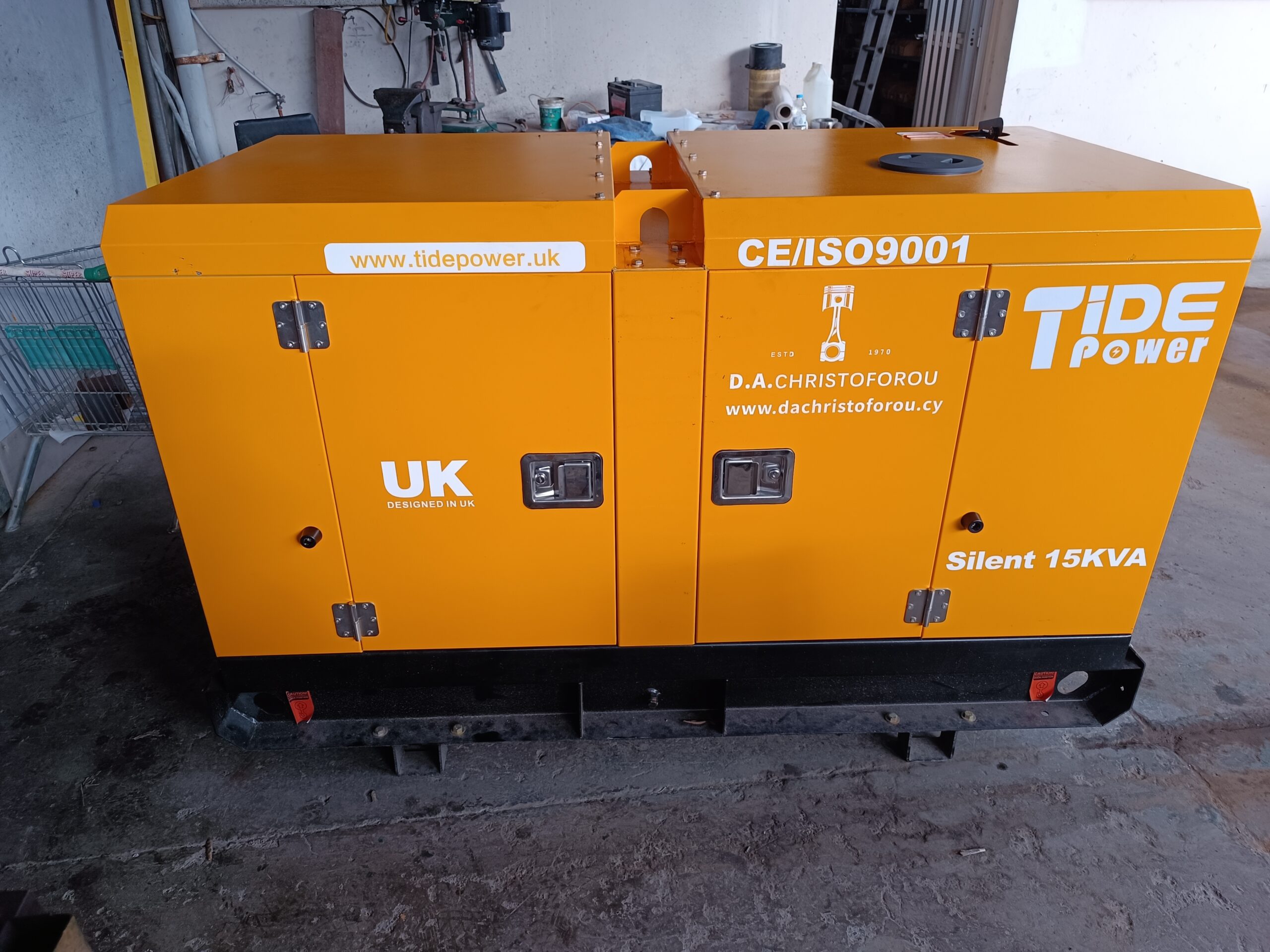 Tide Power FB16 generator – opposite-side warehouse view
